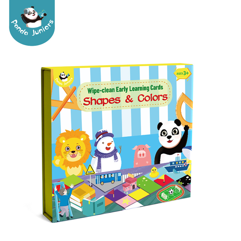 熊猫小辈儿童教育玩具Wiple-Clean早期学习闪存卡片礼品玩具