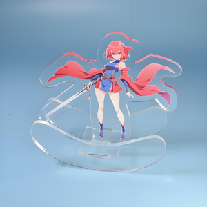 定制动漫小雕像双面丙烯酸展示架塑料工艺品
